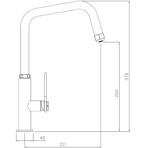 Abode Distinctly Hex Single Lever Tap