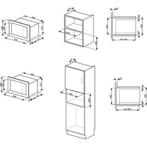 Smeg Built-In Microwave With Grill