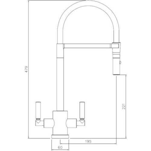 Abode Atlas Professional Monobloc Tap