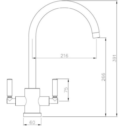 Abode Atlas Monobloc Tap