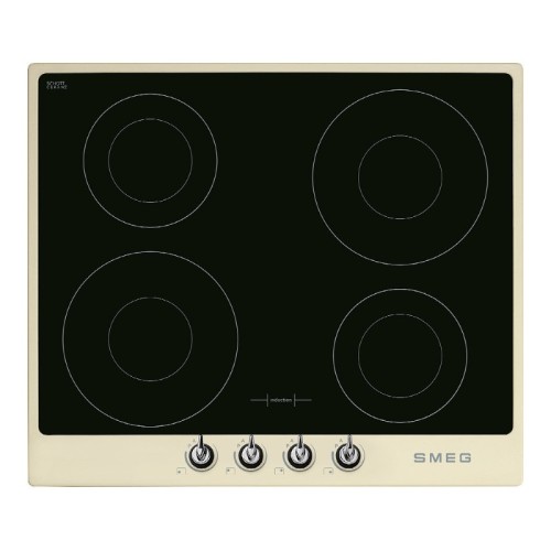 Smeg 60cm Victoria Induction Hob With Cream Frame