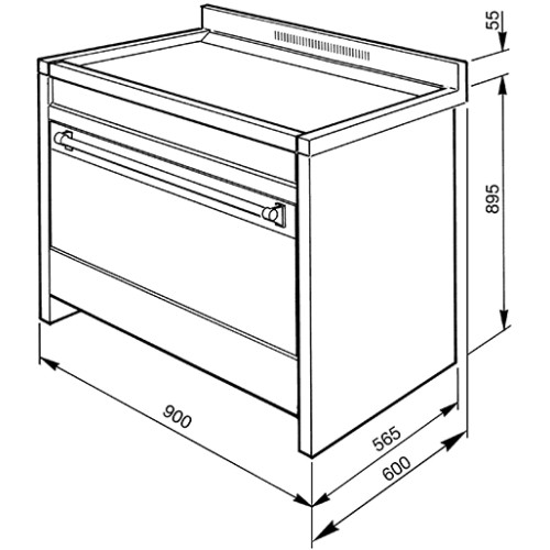 Smeg 90cm Opera Dual Fuel Range Cooker