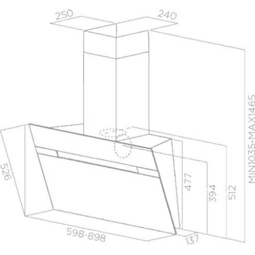 Elica Ascent Wall Mounted Hood