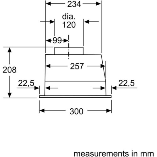Siemens Iq100 53cm Canopy Hood