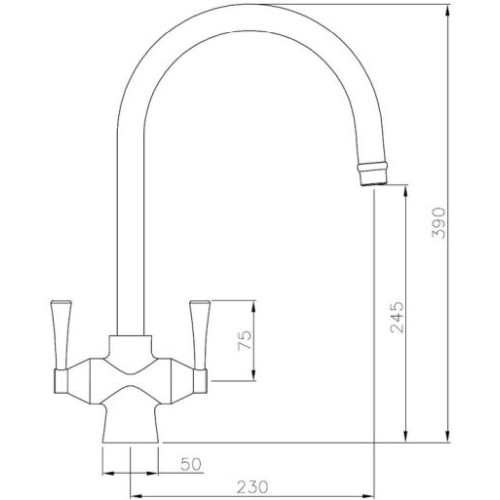 Abode Gosford Monobloc Tap