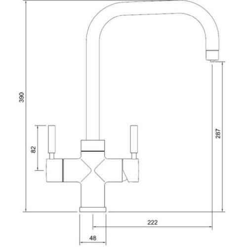 Abode Pronteau Prostyle Boiling Tap