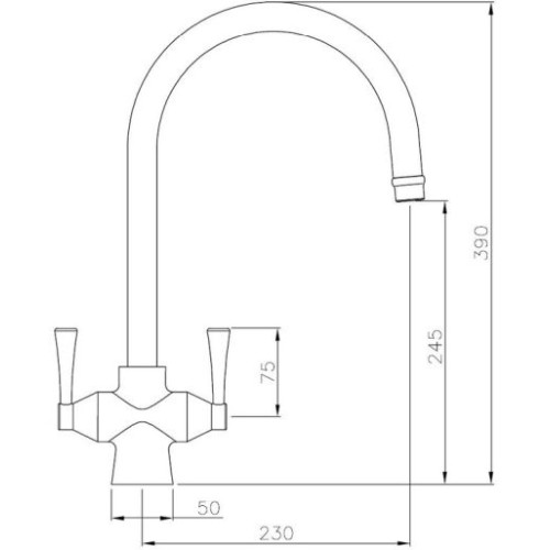 Abode Gosford Monobloc Tap Aquifier