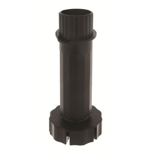 Adjustable Leg Tube, 100-160mm High, Black Plastic