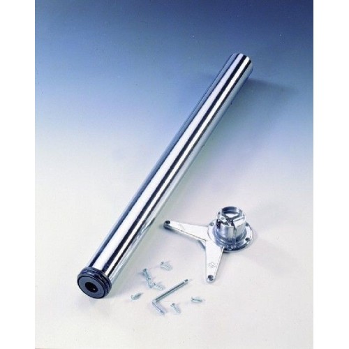 Adjustable Table Leg, 710mm High, Steel, Chrome, Set Of 4